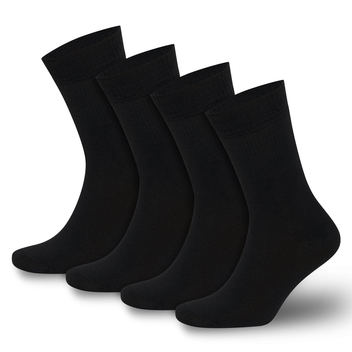 Men’s & Women’s Bamboo Diabetic Crew Socks 4-Pack