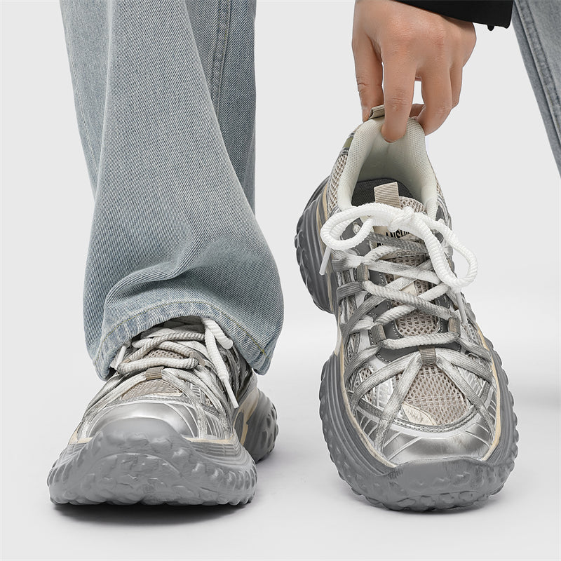 S8888 Champagne Tire Sneakers