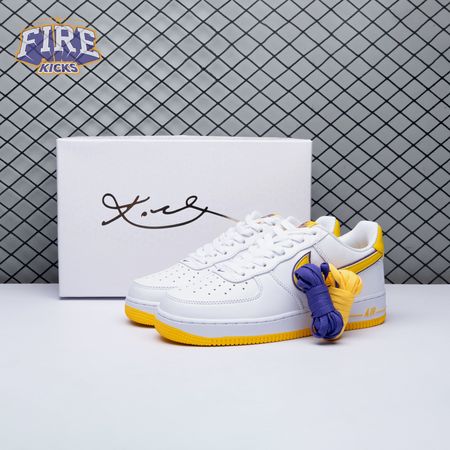 Nike Air Force 1 Low Retro QS Kobe Bryant Lakers Home FZ1151-100 Unisex