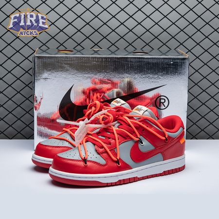 Off-White x Dunk Low 'University Red' Men's