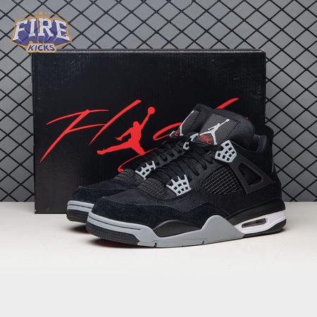 Air Jordan 4 Retro SE Black Canvas DH7138-006 Men's
