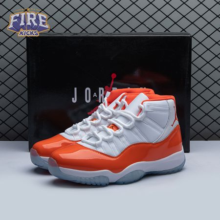 Air Jordan 11 Retro High 72-10 White Orange Men's