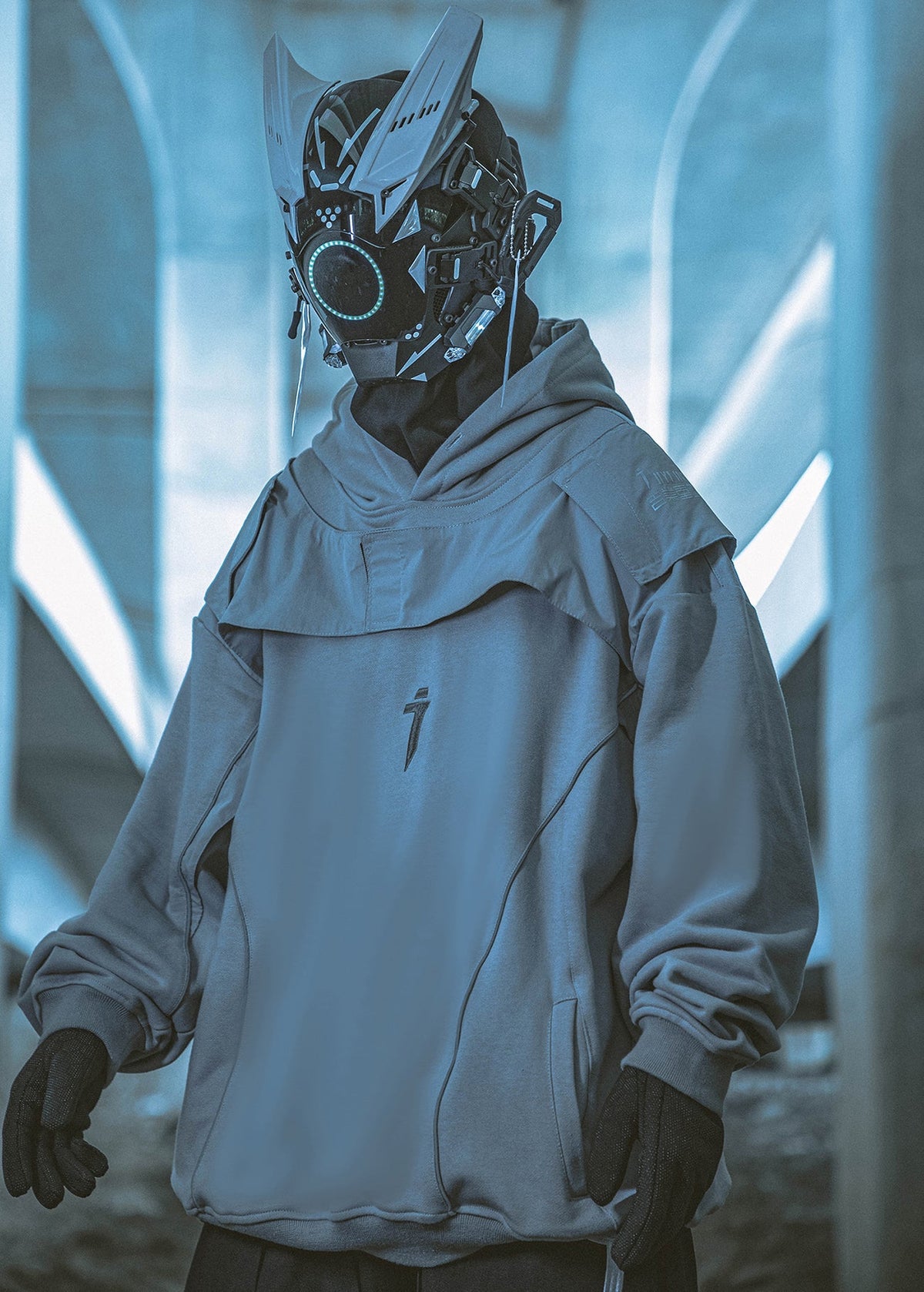 HiH29 Shadow Mixed Hoodie