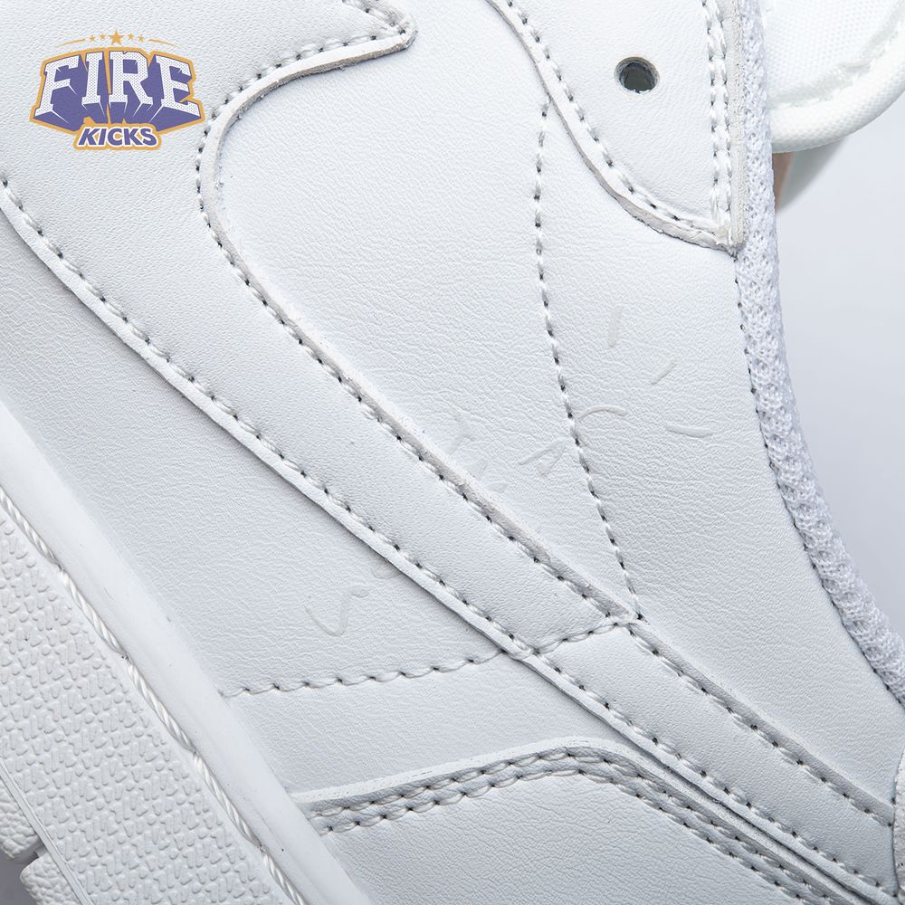 Travis Scott x Air Jordan 1 Low Triple White Unisex