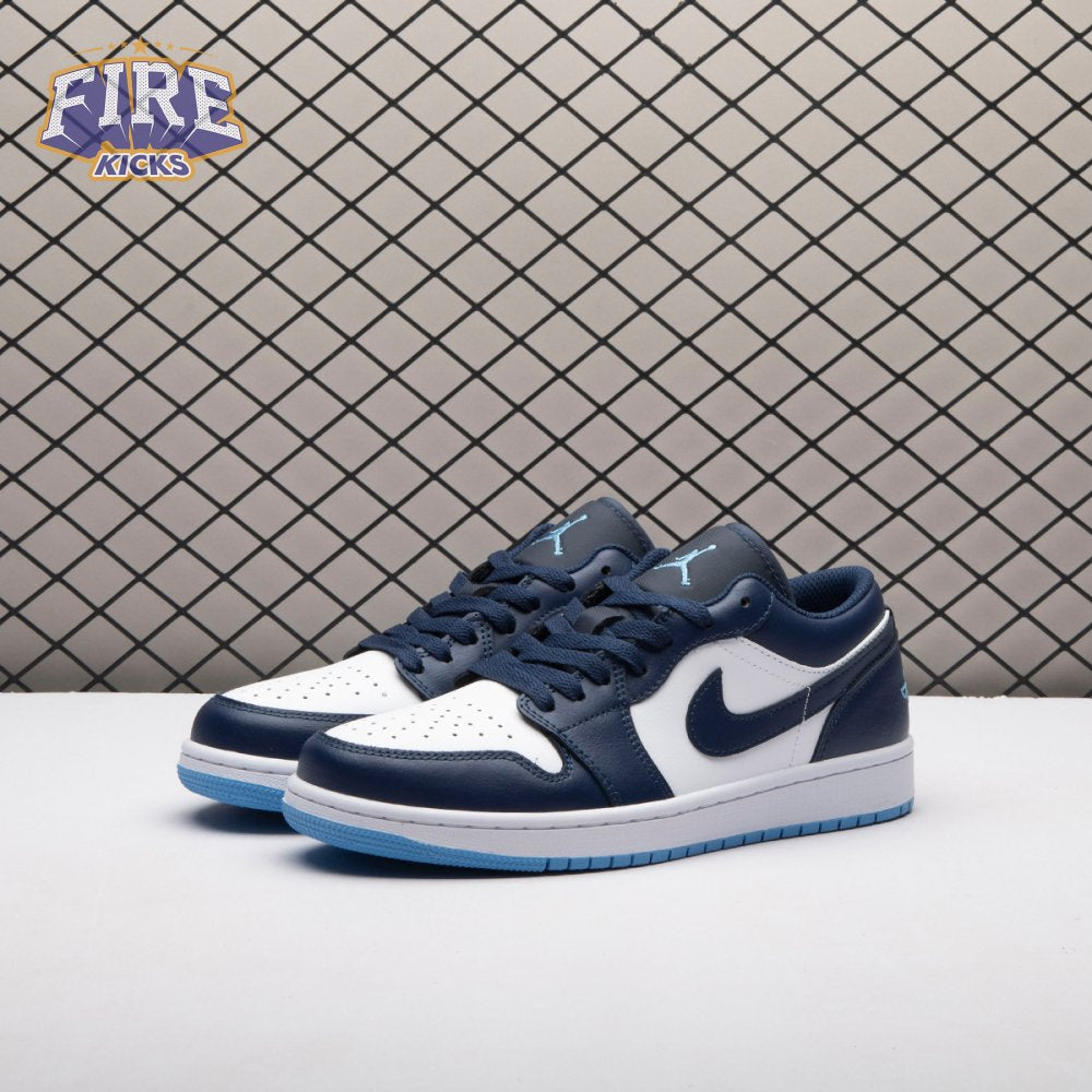 Jordan 1 Low Midnight Navy University Blue 553558-404 Unisex