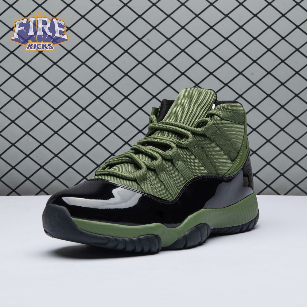 Air Jordan 11 Retro Army Green Black CT8012 300 Men's