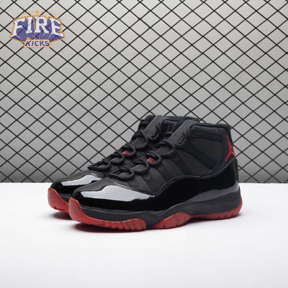 Air Jordan 11 Black Red 378037-326 Men's