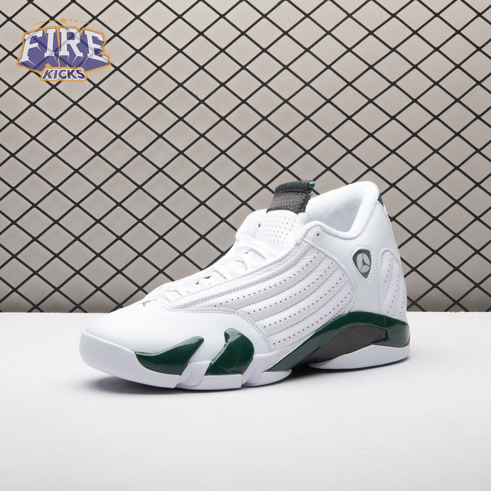 Jordan 14 Retro White Forest Green 311832-131 Men's