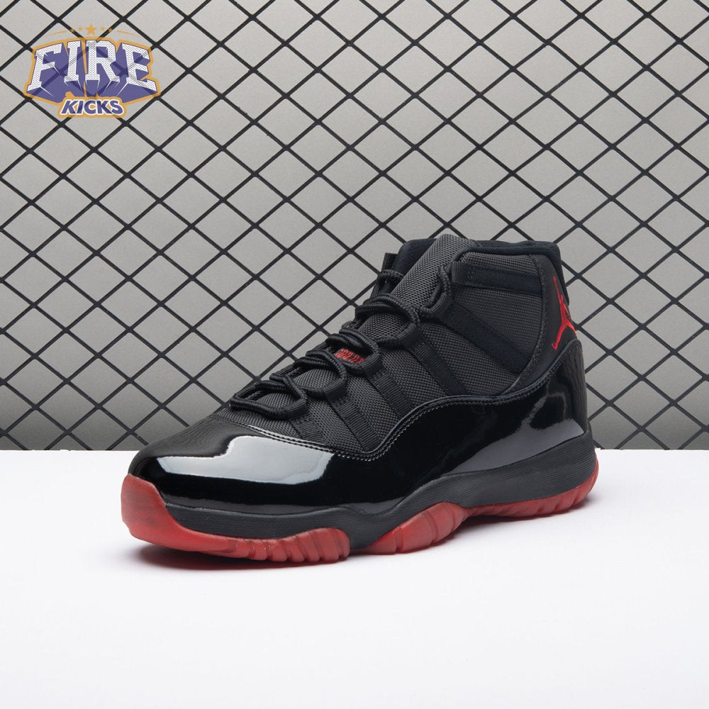 Air Jordan 11 Black Red 378037-326 Men's