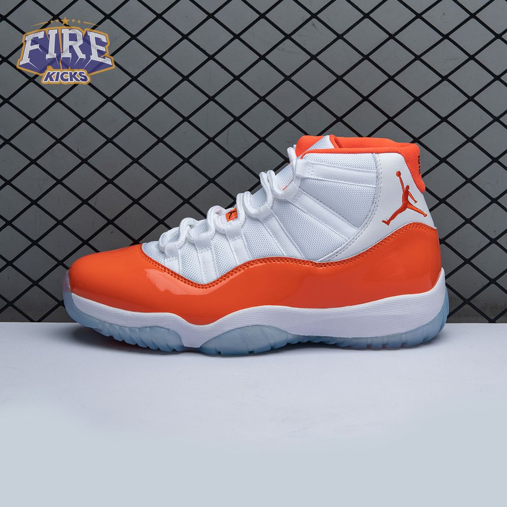 Air Jordan 11 Retro High 72-10 White Orange Men's