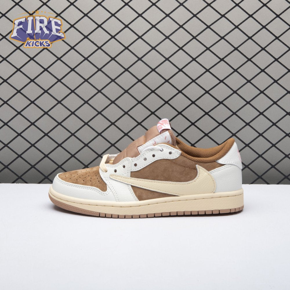 Jordan 1 Retro Low OG SP Travis Scott White Light Khaki DM7866-106 Unisex