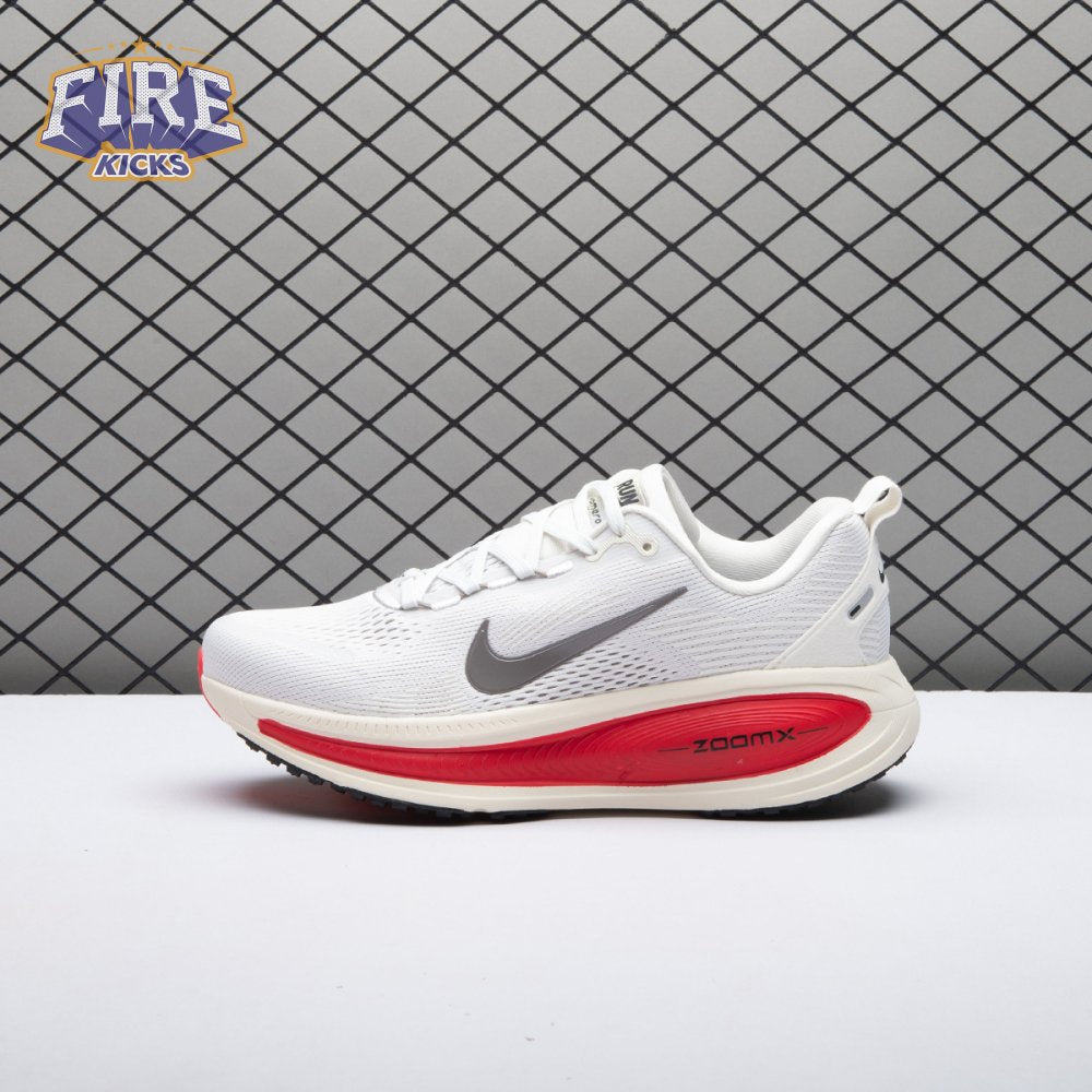 Nike Vomero 18 Platinum Tint Siren Red Light Smoke Grey Metallic Pewter HM6803-001 Unisex