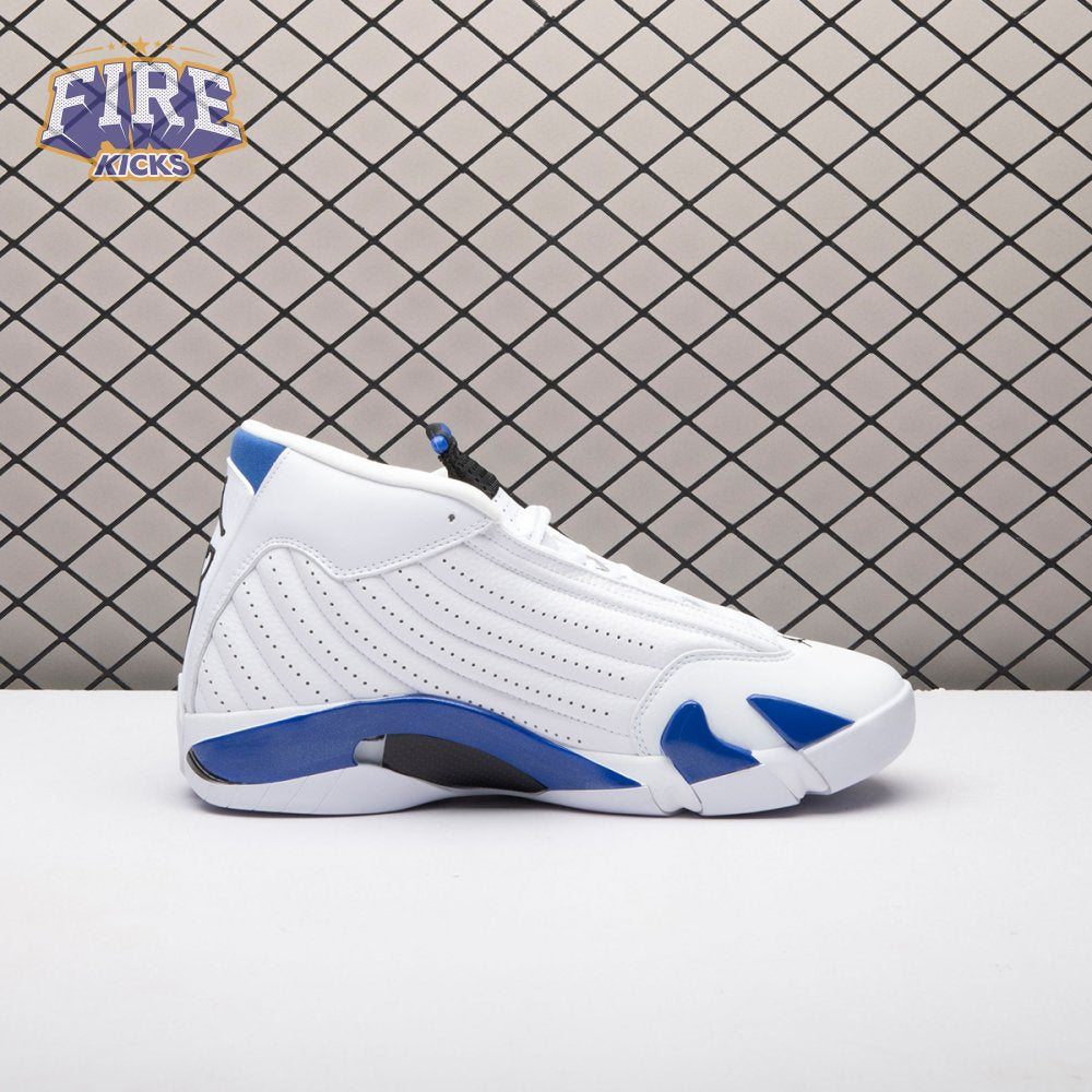 Jordan 14 Retro White Hyper Royal 487471-104 Men's