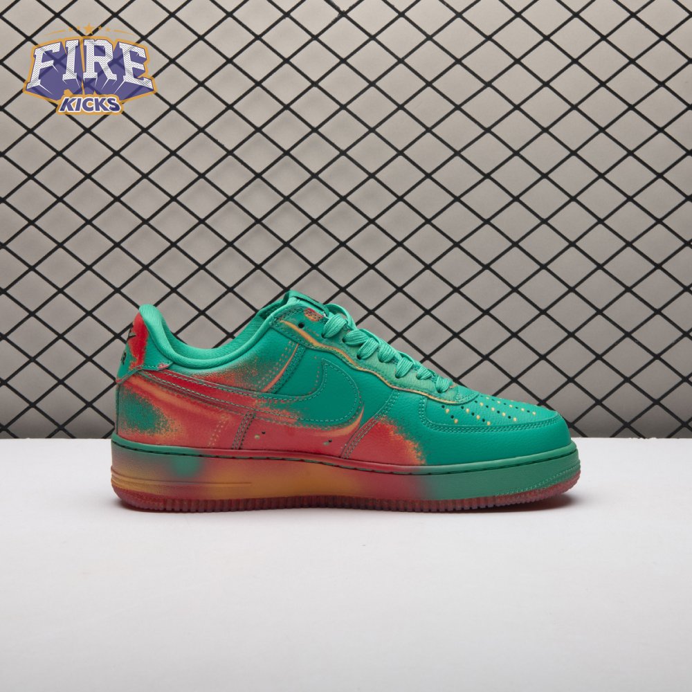 Nike Air Force 1 Low '07 Stadium Green Crimson IB6834-300 Unisex