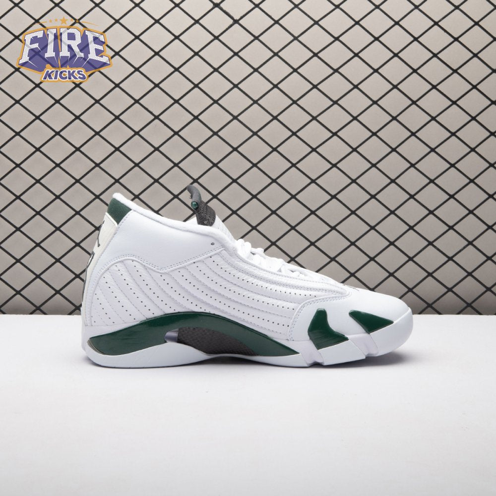 Jordan 14 Retro White Forest Green 311832-131 Men's