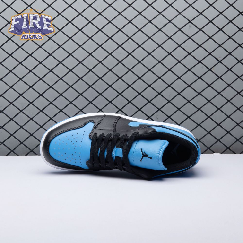 Jordan 1 Low Black University Blue 553558-041 Unisex