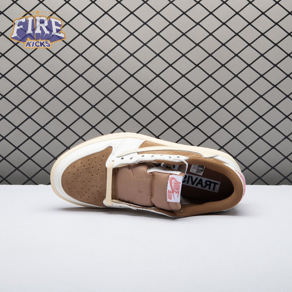 Jordan 1 Retro Low OG SP Travis Scott White Light Khaki DM7866-106 Unisex