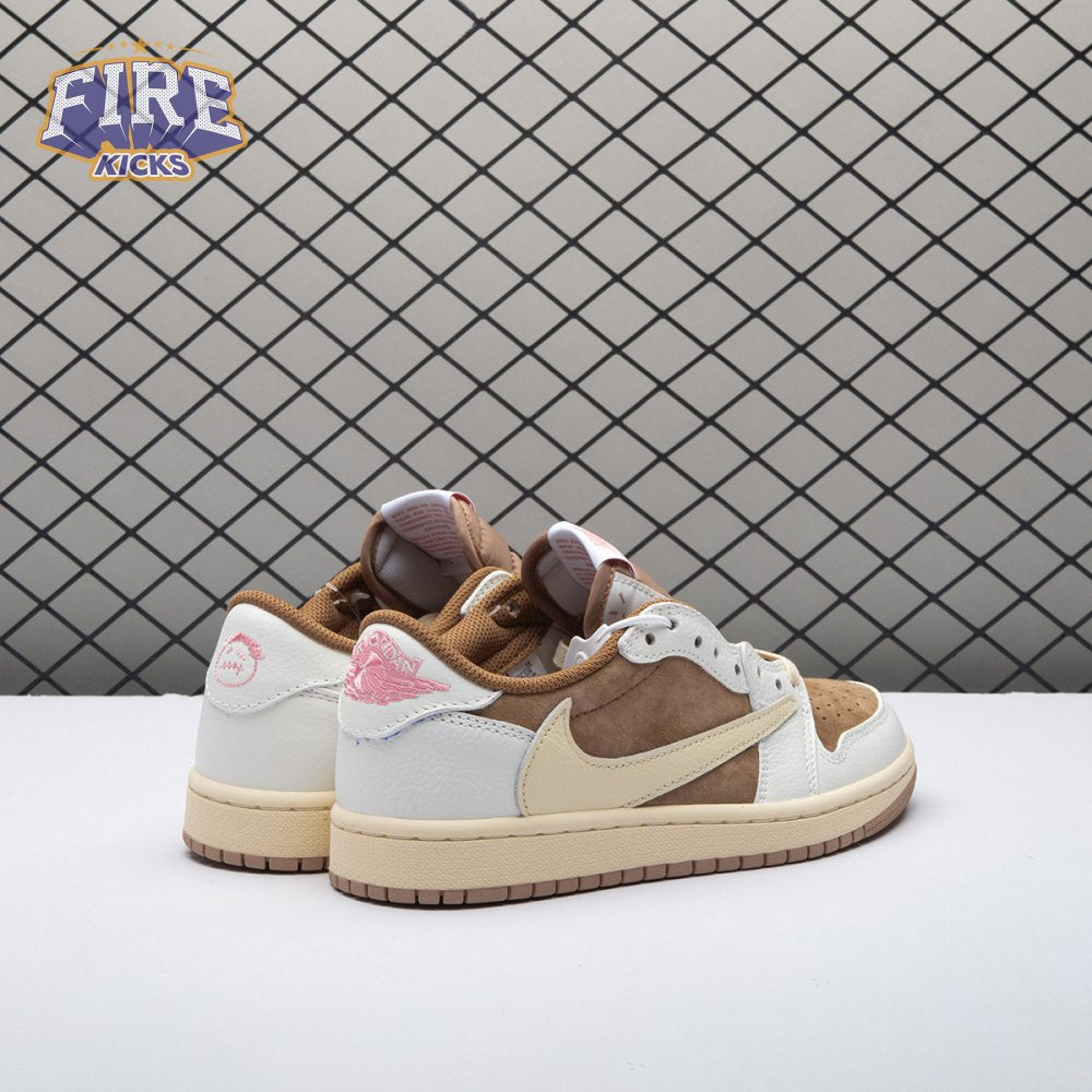 Jordan 1 Retro Low OG SP Travis Scott White Light Khaki DM7866-106 Unisex