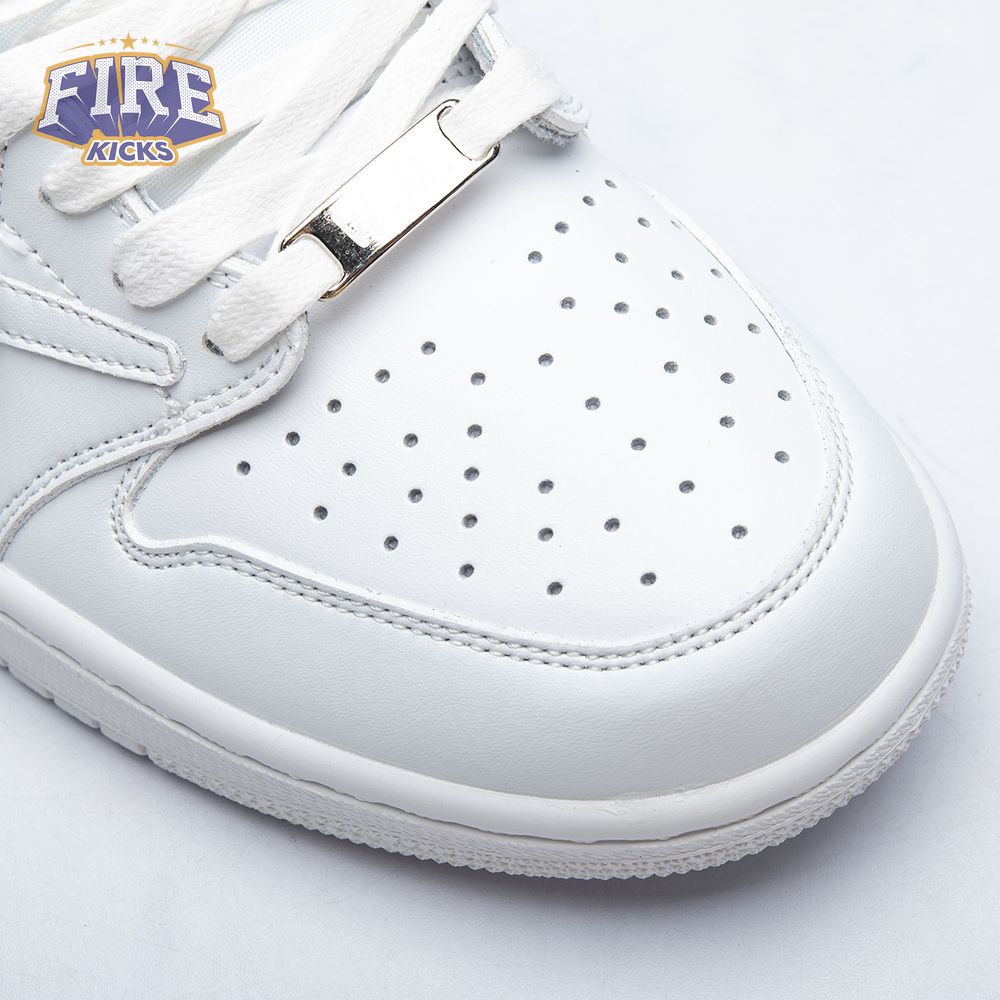 Travis Scott x Air Jordan 1 Low Triple White Unisex