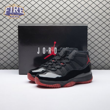 Air Jordan 11 Black Red 378037-326 Men's