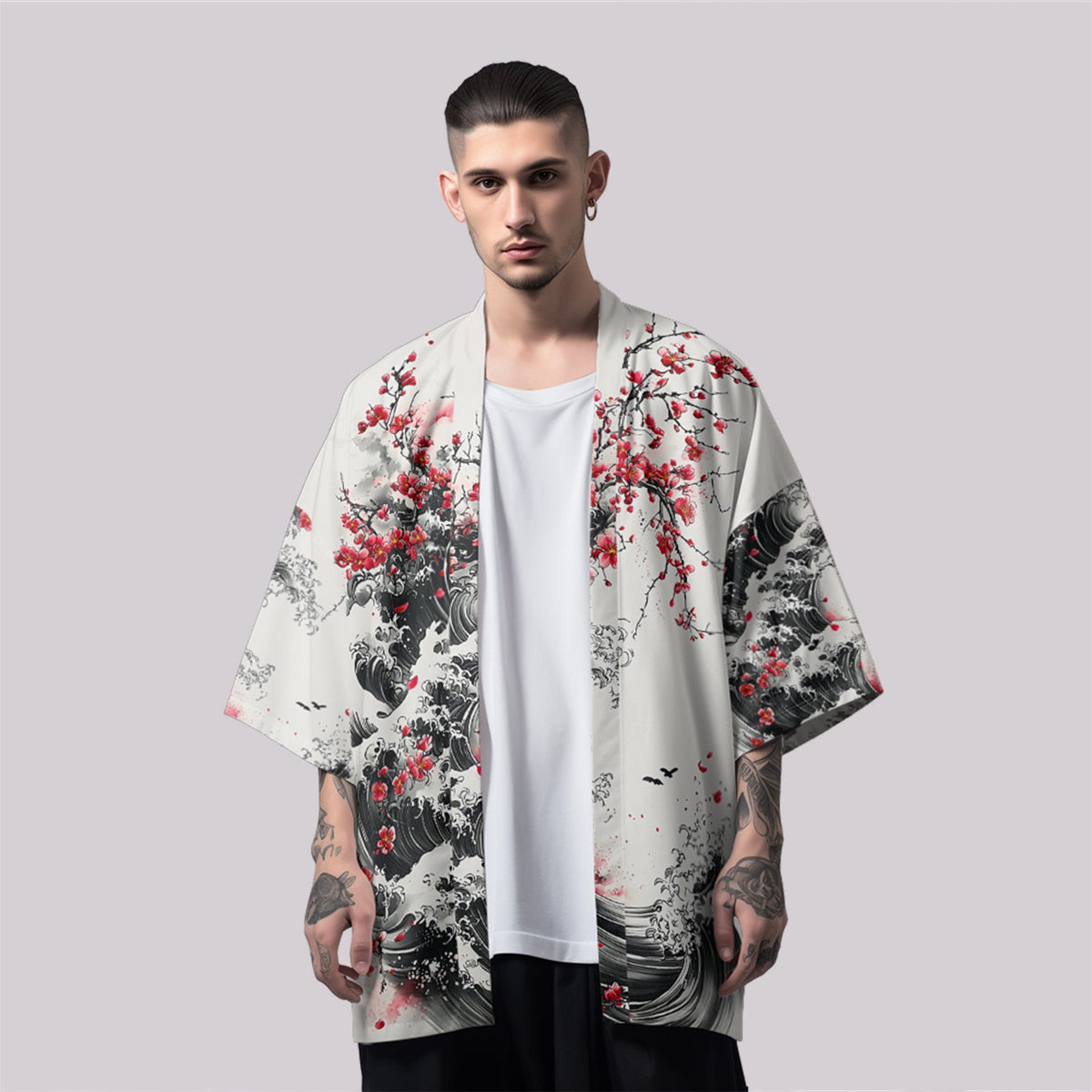 K29 Blossom Waves Kimono