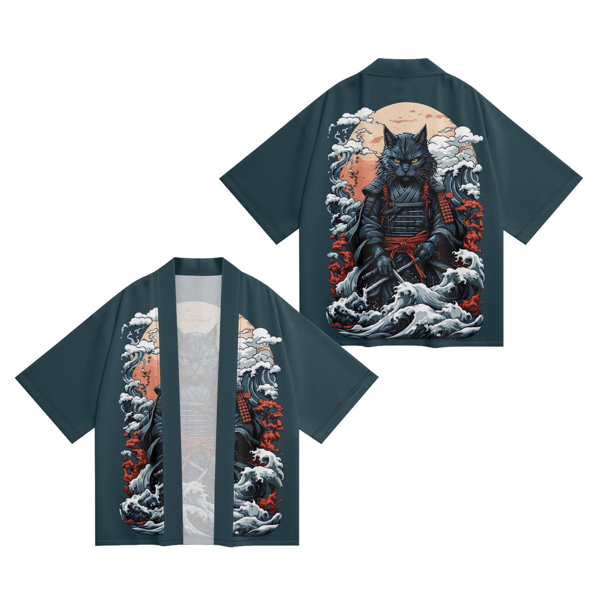 K31 Samurai Cat Kimono