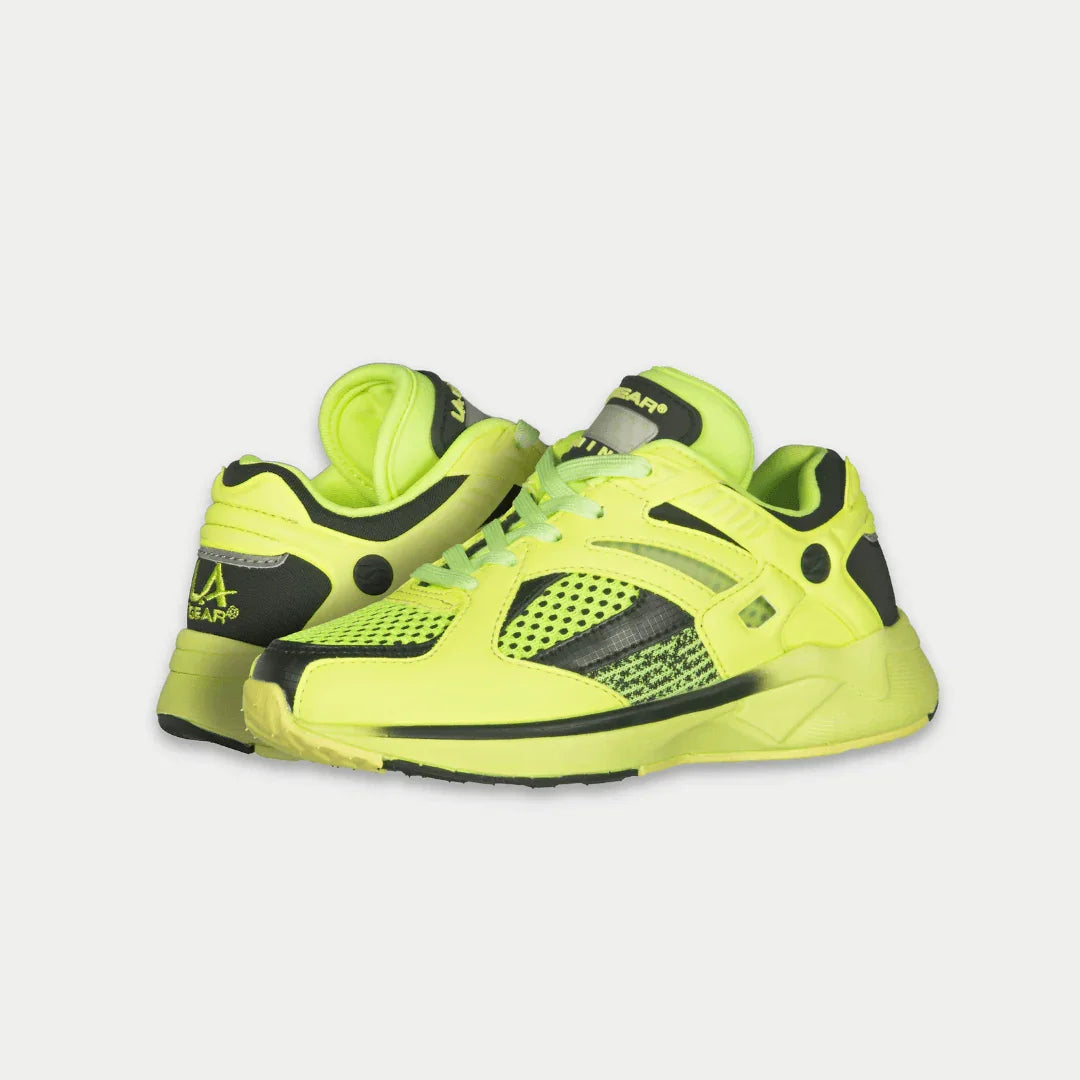 LA Gear Kids Catapult Light-Up x Glow Lowtop | Neon Yellow x Black