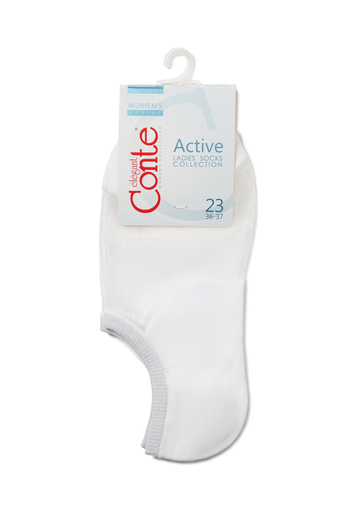 Cotton Ankle Socks Conte Active - Inserts Of Transparent Mesh