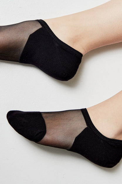 Cotton Ankle Socks Conte Active - Inserts Of Transparent Mesh