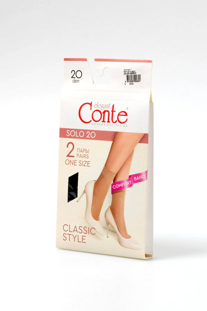 Socks Conte Solo 20 Den (2 pairs)