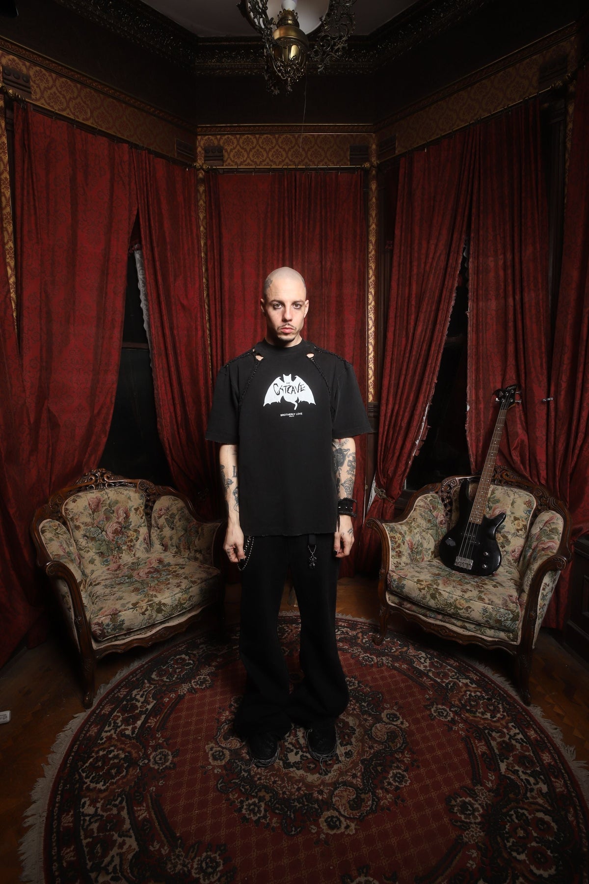 BL CATCAVE WEBCOLLAR TEE