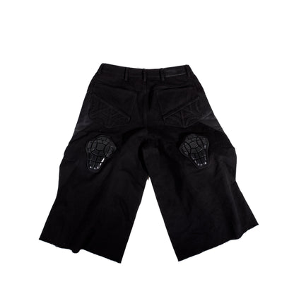 BL NOCTURNE LEATHER 3/4TH CAPRI PADDED DENIM