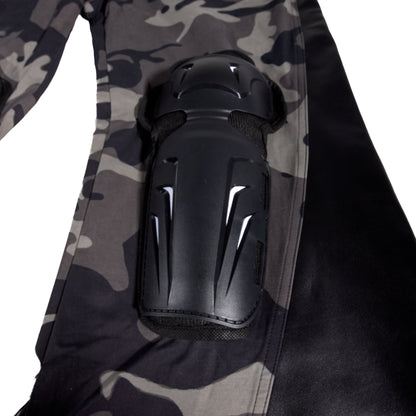 BL MUDCAMO FLARED LEATHER PANT