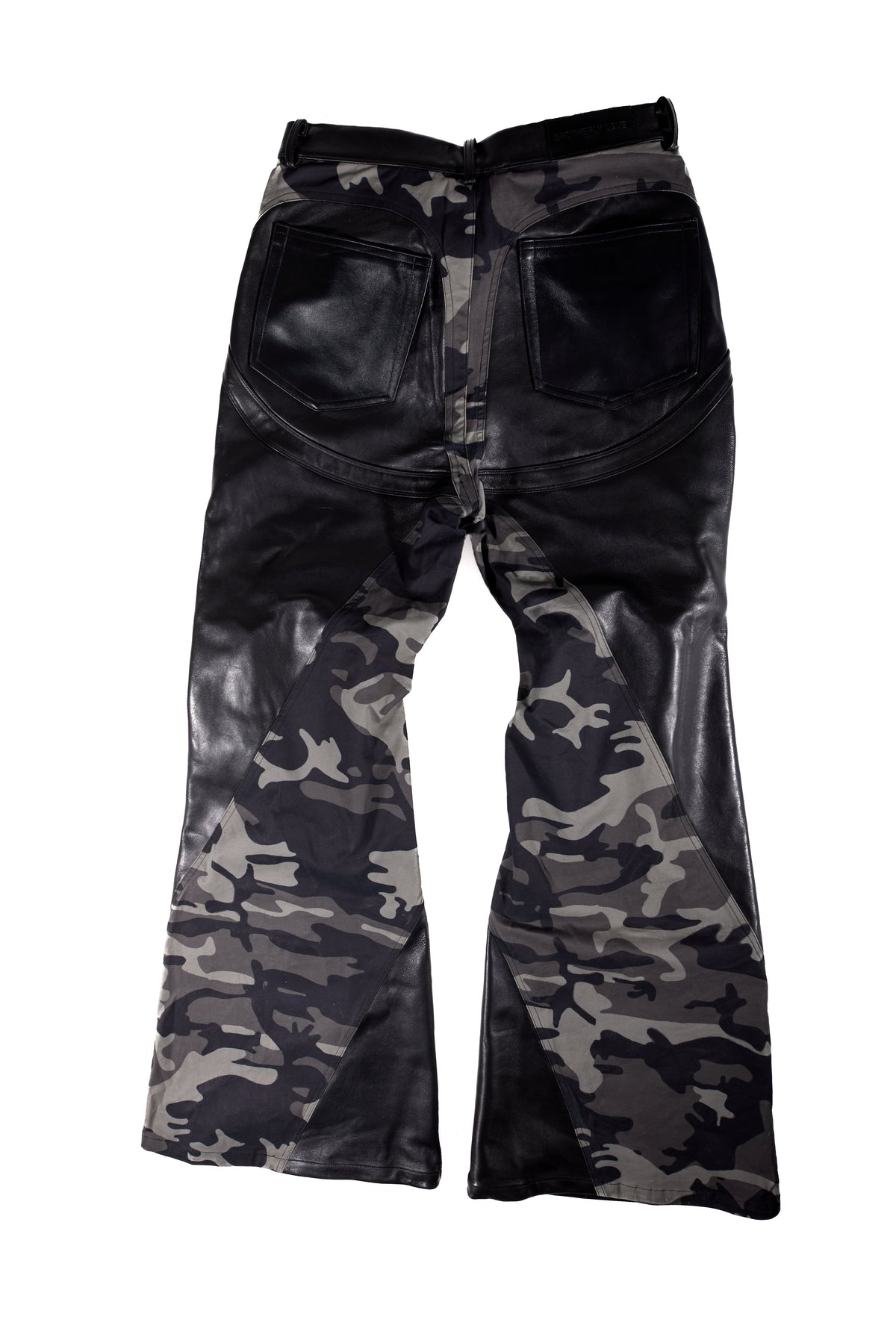 BL MUDCAMO FLARED LEATHER PANT