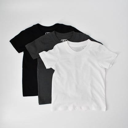 3-PACK RAD ORGANICS TEES - MONOCHROME