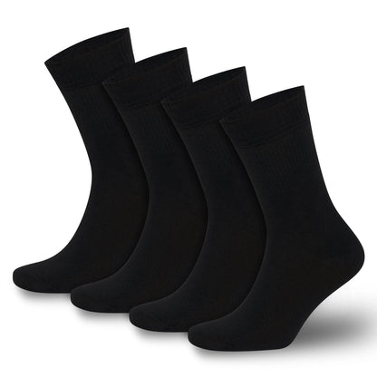 Men’s &amp; Women’s Bamboo Diabetic Crew Socks 4-Pack