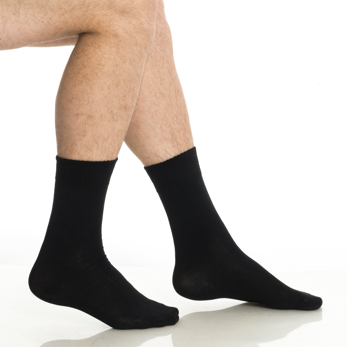 Men’s &amp; Women’s Bamboo Diabetic Crew Socks 4-Pack