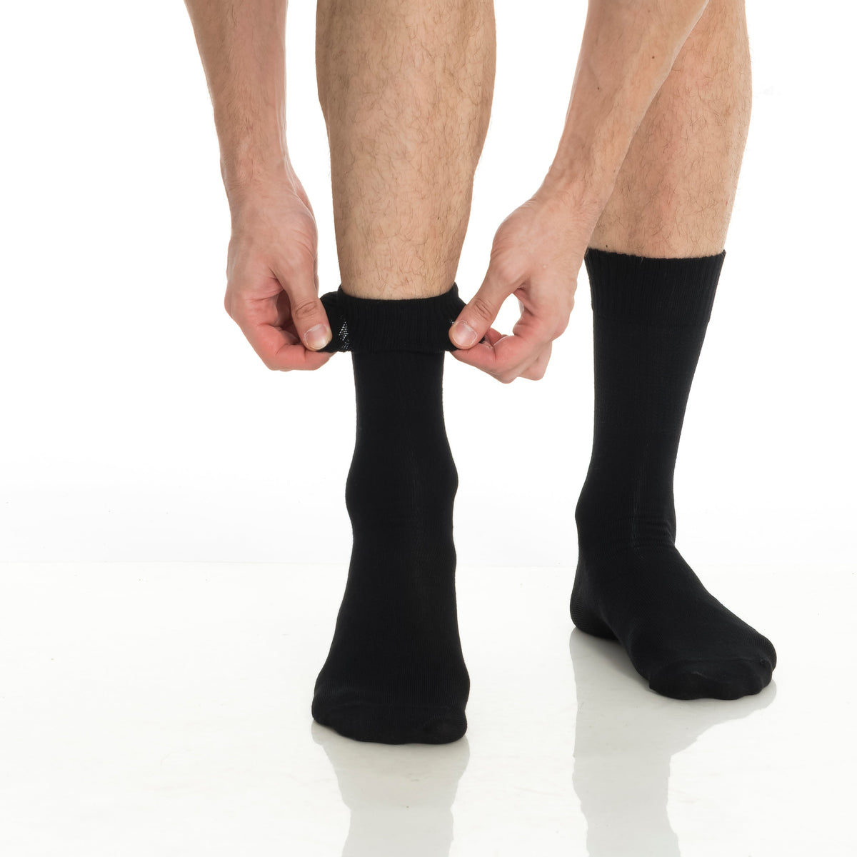Men’s &amp; Women’s Bamboo Diabetic Crew Socks 4-Pack