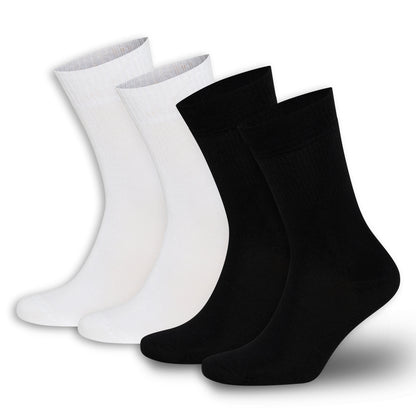 Men’s &amp; Women’s Bamboo Diabetic Crew Socks 4-Pack