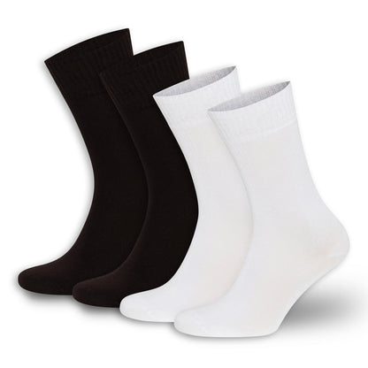 Men’s &amp; Women’s Bamboo Diabetic Crew Socks 4-Pack