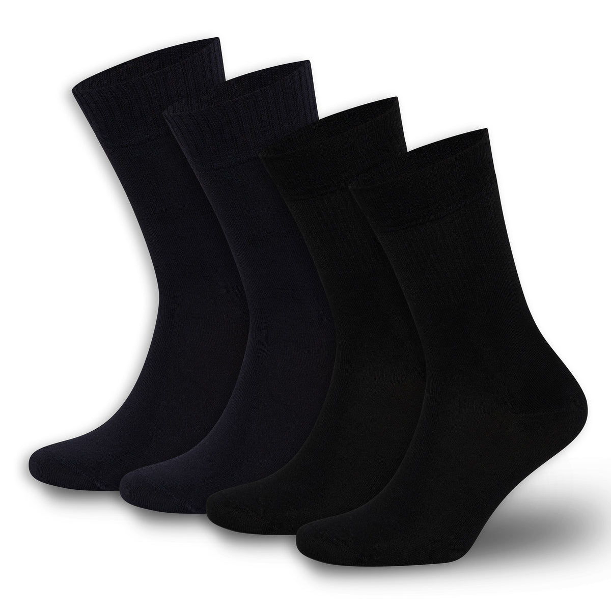 Men’s &amp; Women’s Bamboo Diabetic Crew Socks 4-Pack