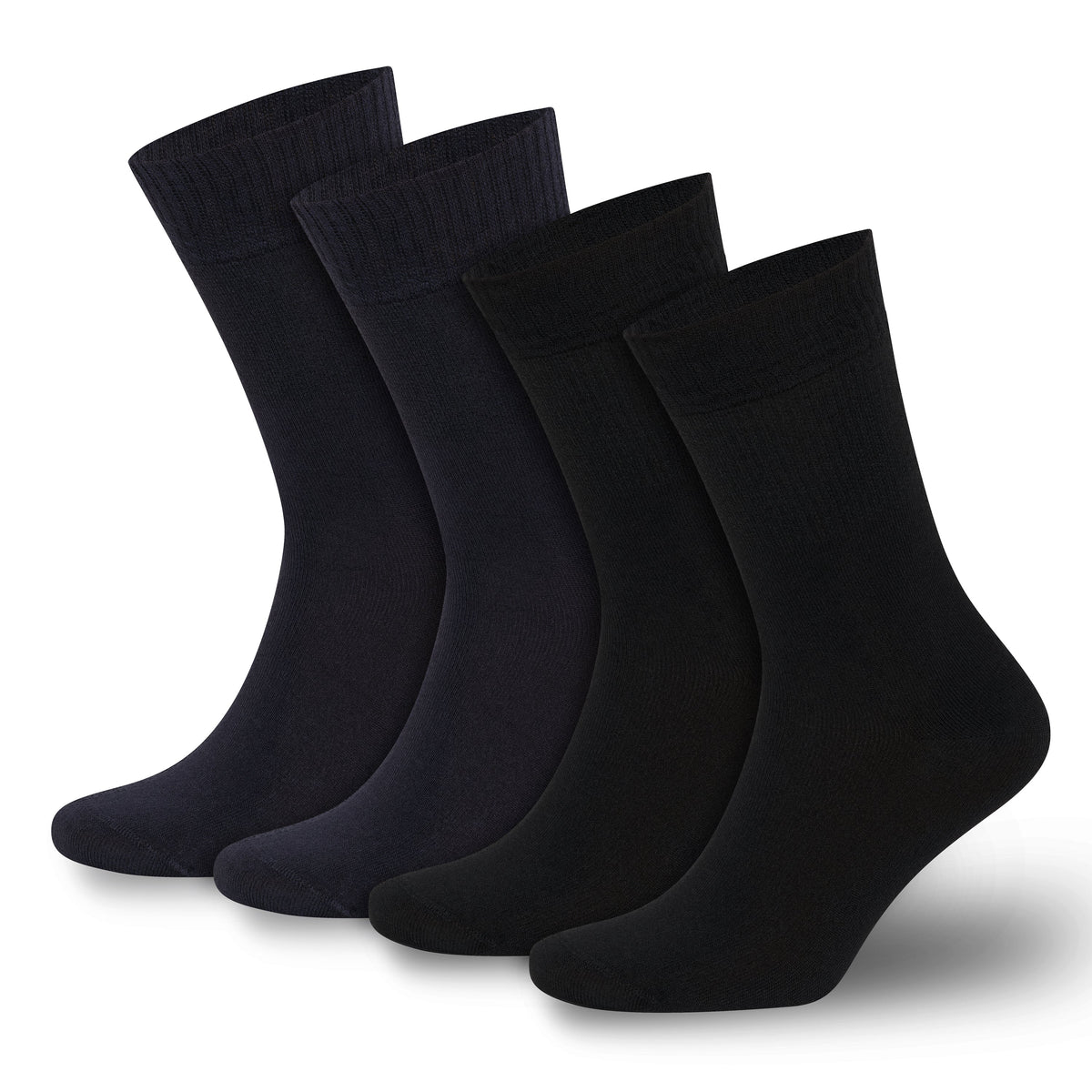Men’s &amp; Women’s Bamboo Diabetic Crew Socks 4-Pack