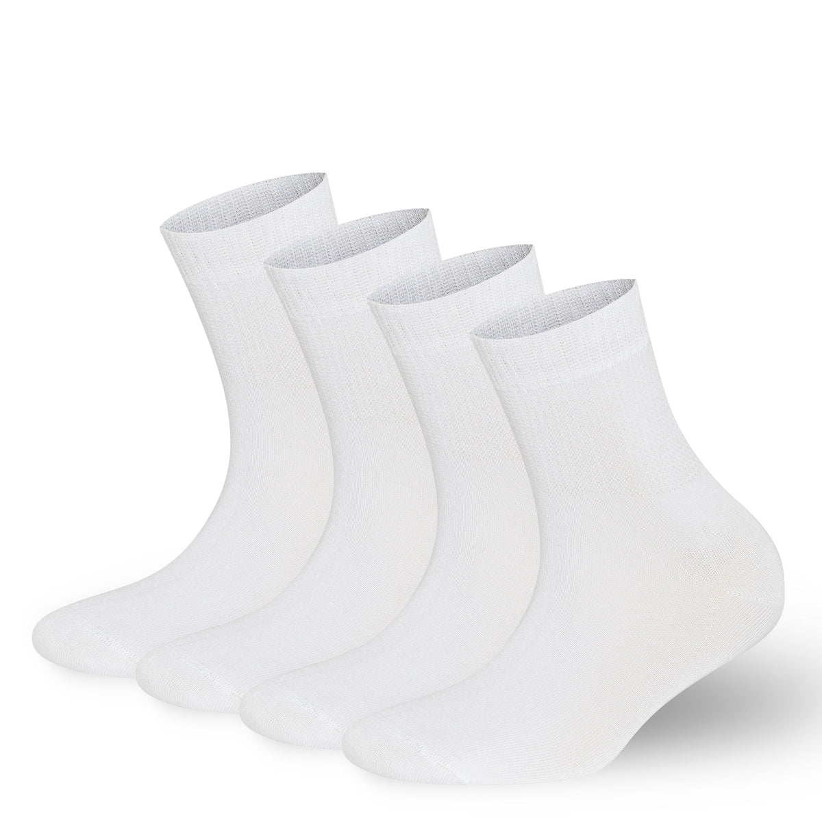 Men’s &amp; Women’s Bamboo Diabetic Ankle Socks 4-Pack