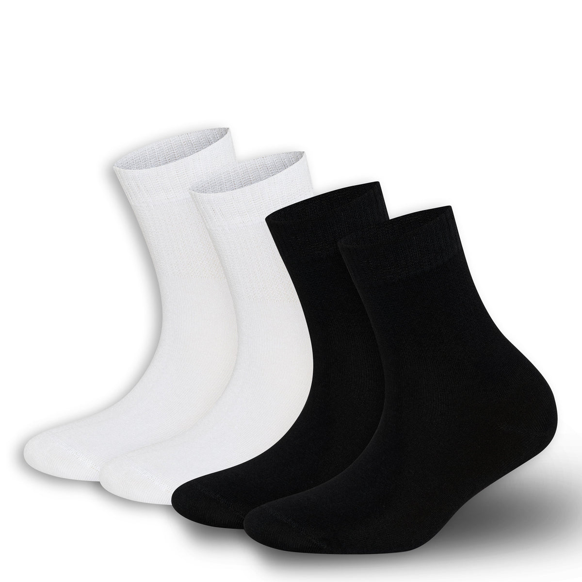 Men’s &amp; Women’s Bamboo Diabetic Ankle Socks 4-Pack