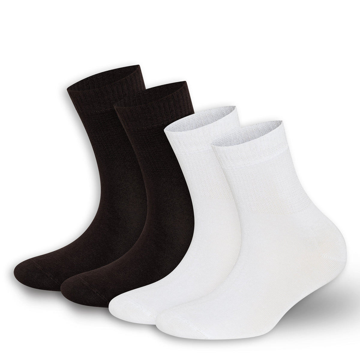 Men’s &amp; Women’s Bamboo Diabetic Ankle Socks 4-Pack