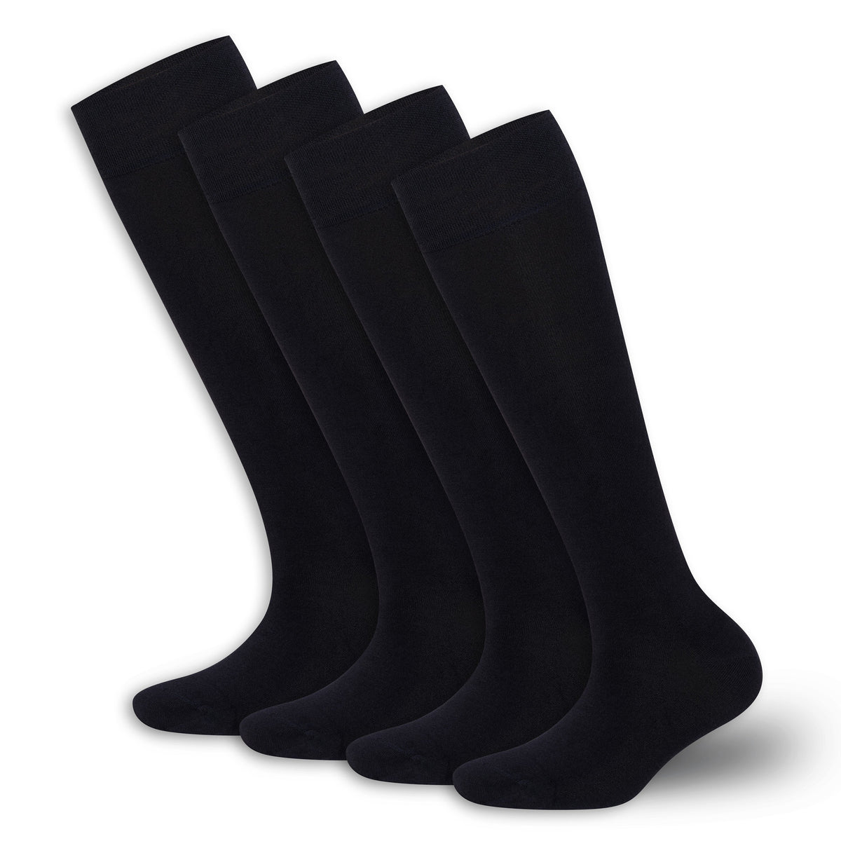 Women’s Bamboo Knee-High Socks 4-Pack – Soft &amp; Breathable