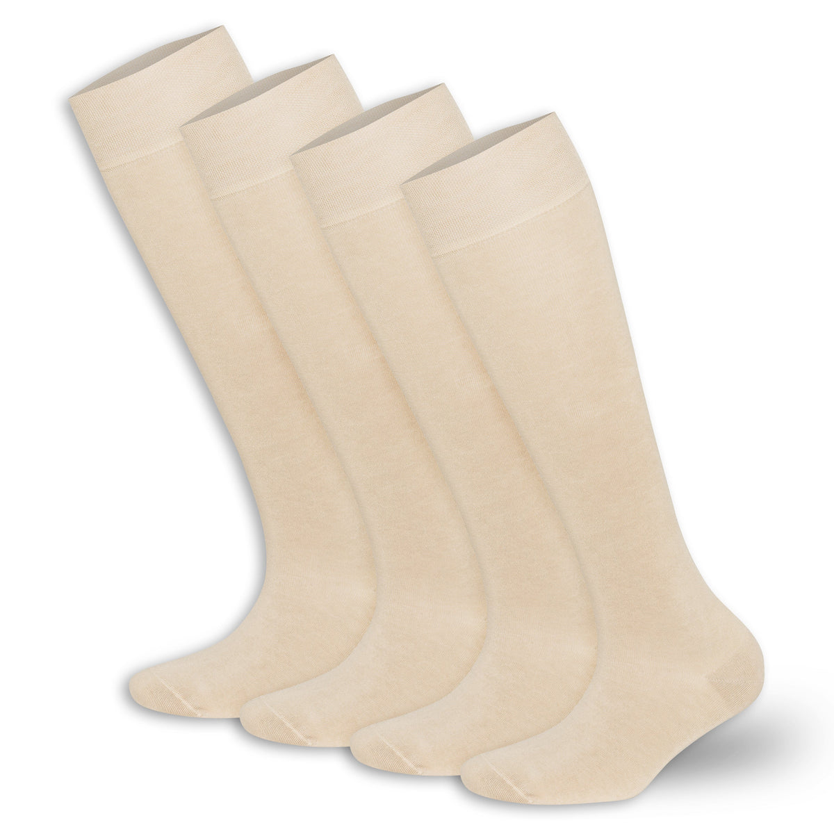 Women’s Bamboo Knee-High Socks 4-Pack – Soft &amp; Breathable