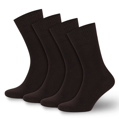 Men’s &amp; Women’s Bamboo Diabetic Crew Socks 4-Pack