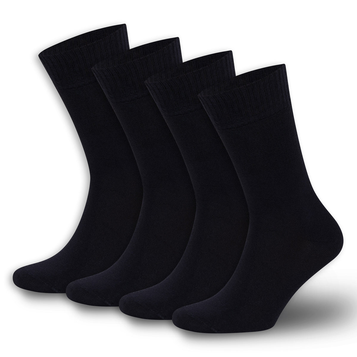 Men’s &amp; Women’s Bamboo Diabetic Crew Socks 4-Pack