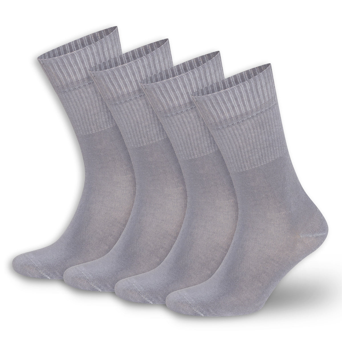 Men’s &amp; Women’s Bamboo Diabetic Crew Socks 4-Pack
